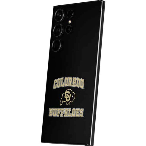 University of Colorado CU Logo on Gold Galaxy S25 Ultra Skin